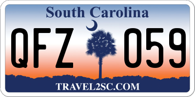 SC license plate QFZ059