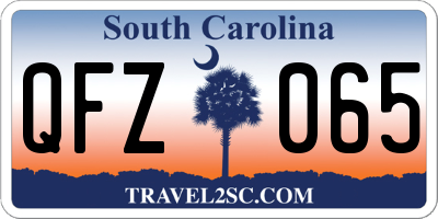 SC license plate QFZ065