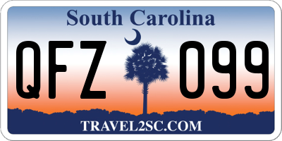 SC license plate QFZ099