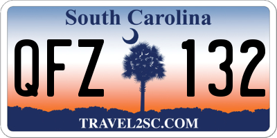 SC license plate QFZ132
