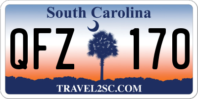 SC license plate QFZ170