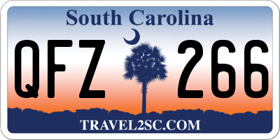 SC license plate QFZ266