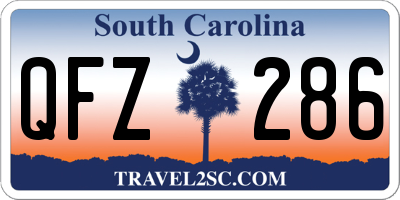 SC license plate QFZ286