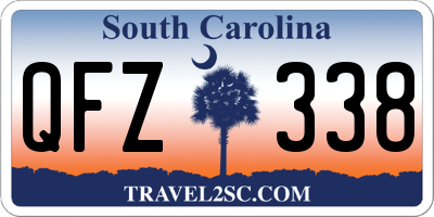 SC license plate QFZ338