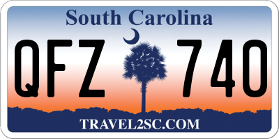 SC license plate QFZ740