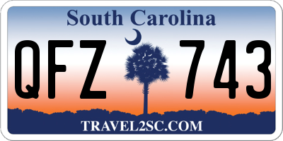 SC license plate QFZ743
