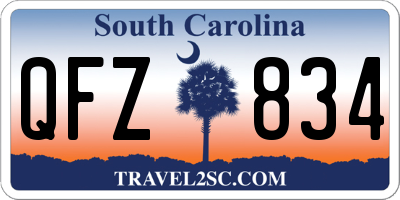 SC license plate QFZ834