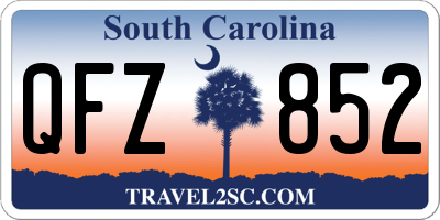 SC license plate QFZ852