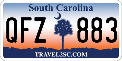 SC license plate QFZ883