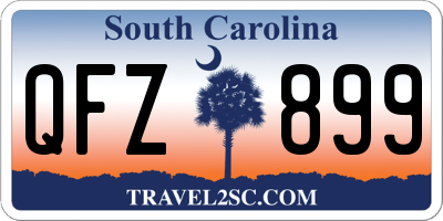 SC license plate QFZ899