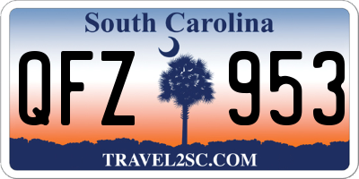 SC license plate QFZ953