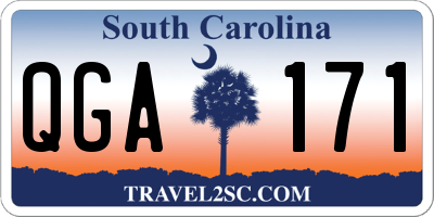 SC license plate QGA171