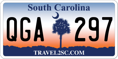 SC license plate QGA297