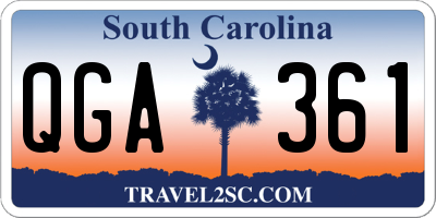 SC license plate QGA361