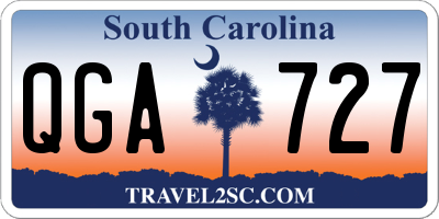 SC license plate QGA727