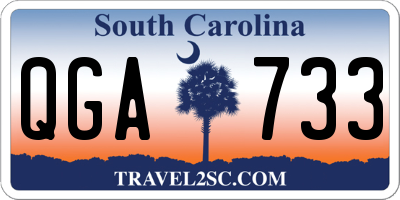 SC license plate QGA733