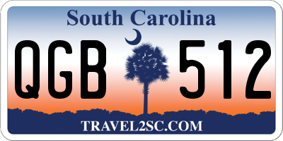 SC license plate QGB512