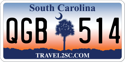 SC license plate QGB514