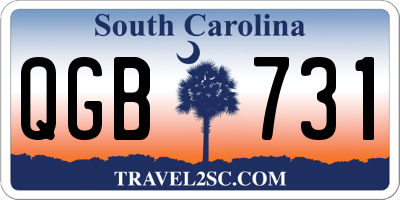 SC license plate QGB731