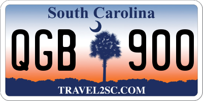SC license plate QGB900