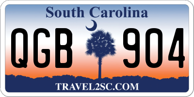 SC license plate QGB904