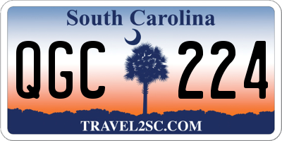 SC license plate QGC224
