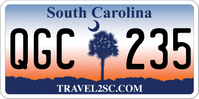 SC license plate QGC235