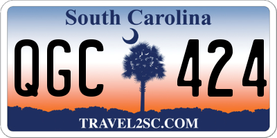 SC license plate QGC424