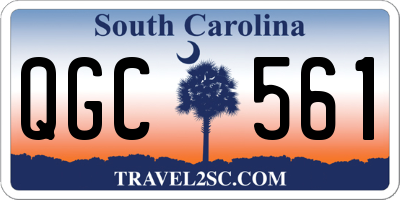 SC license plate QGC561