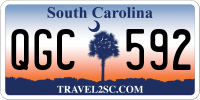 SC license plate QGC592