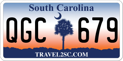 SC license plate QGC679