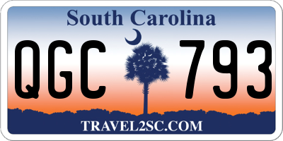 SC license plate QGC793