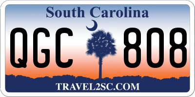 SC license plate QGC808