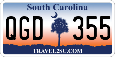 SC license plate QGD355