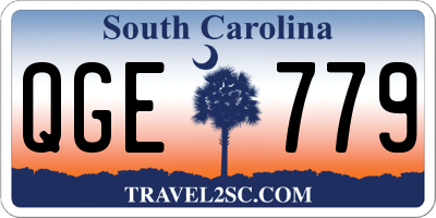 SC license plate QGE779