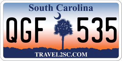 SC license plate QGF535