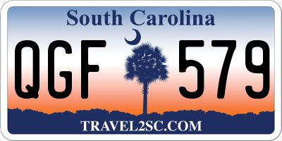 SC license plate QGF579