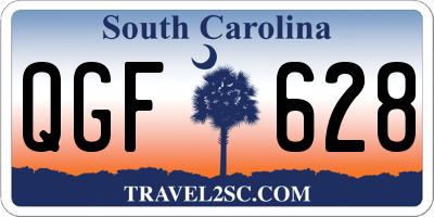 SC license plate QGF628