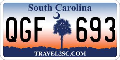 SC license plate QGF693