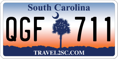 SC license plate QGF711