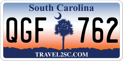 SC license plate QGF762