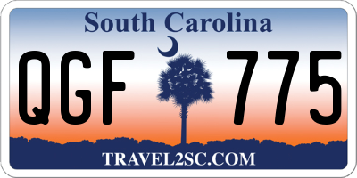 SC license plate QGF775