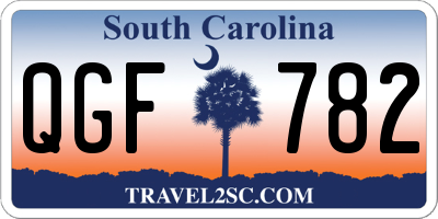 SC license plate QGF782