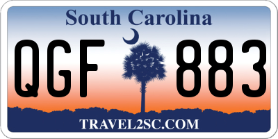 SC license plate QGF883