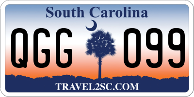 SC license plate QGG099