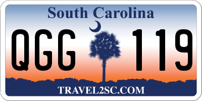 SC license plate QGG119