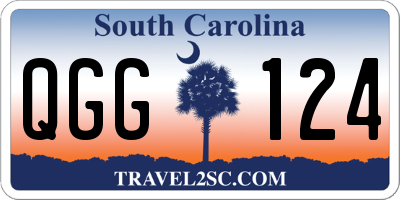 SC license plate QGG124