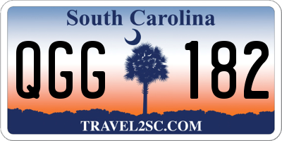 SC license plate QGG182