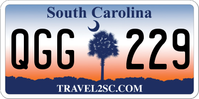 SC license plate QGG229