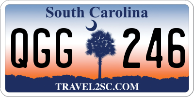SC license plate QGG246